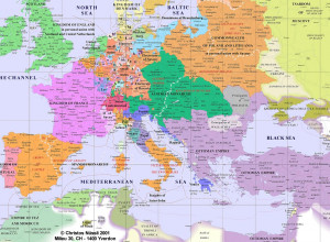 Europe Map 1700