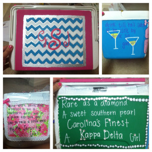 Painted Cooler Ideas For Girls Kd cooler in the works…