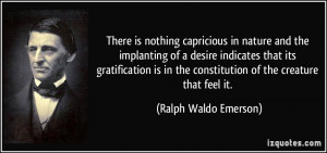 nothing capricious in nature and the implanting of a desire indicates ...