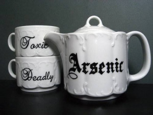 Arsenic tea set - Reminds me of the movie and play - Arsenic and Old ...