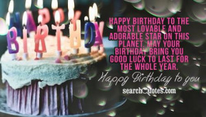 Birthday Wishes Quotes & Sayings