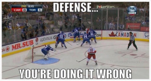 The Leafs Aren’t Playing Defense Right Meme