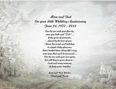 50th Wedding Anniversary Poems | 40th Wedding Anniversary Poem Gift ...