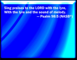 Psalm 98:5 Bible Verse Slides