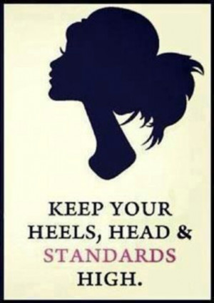 Keep your head up high