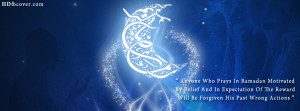 Ramadan quotes facebook cover photo