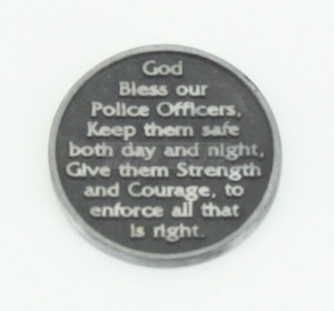 Token - Police Badge / God Bless our Police Officers, Keep them safe ...