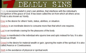 The 7 Deadly Sins & The 7