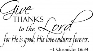 Religious Sayings - Give Thanks