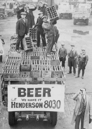 ... Cleveland takes a deep gulp of beer with the end of Prohibition