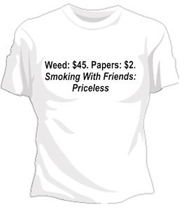 Smoking With Friends... Priceless Girls T-Shirt