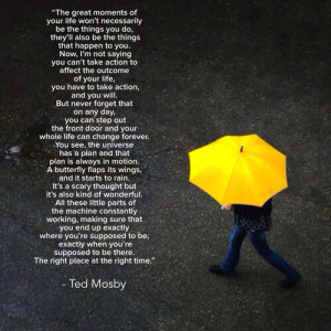 ... , Barney Stinson, yellow umbrella, how i met your mother and quote