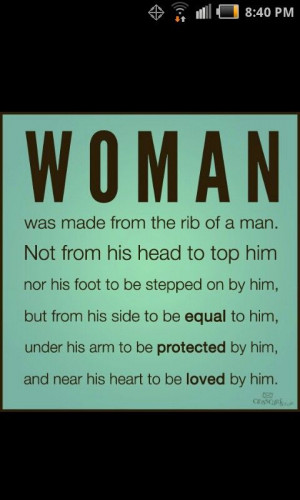Woman and Man are equal