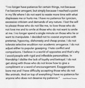 Jose Micard Teixeira. I no longer have patience for certain things.