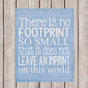 Why I need to leave a footprint