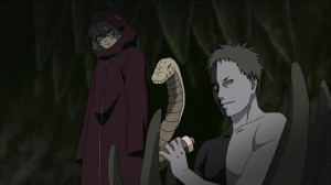 Zetsu recebe o pergaminho de Kisame.