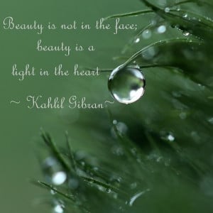heart-warming quote by the poet Kahlil Gibran