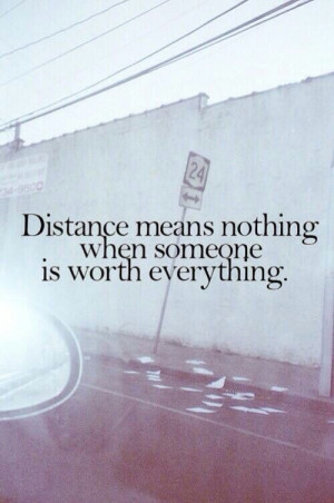 Distance means nothing when..