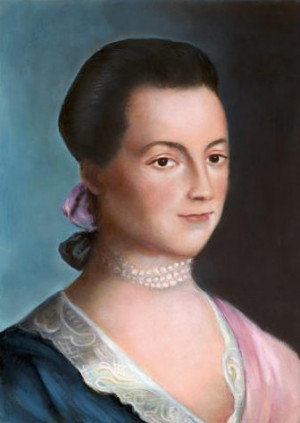 The earliest known image of Abigail Adams painted at the time of her ...