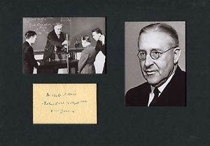 Victor Francis Hess NOBEL LAUREATE IN PHYSICS autograph signed album