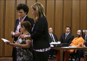 ... the sentencing phase for Ariel Castro, right, today in Cleveland