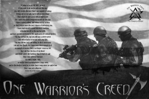 Posters available on www.onewarriorscreed.com