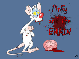 Zombie Pinky and the Brain by X9Photography