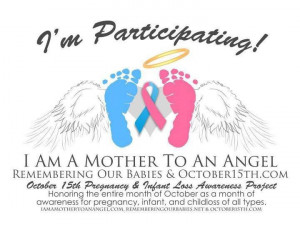 This is awareness for infant loss SIDS child loss an pregnancy loss