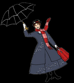 Mary Poppins w/Bag