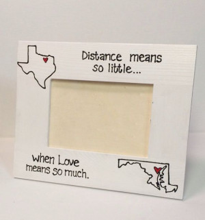 HORIZONTAL- State to State Picture Frame- Miss you gift, Going away ...