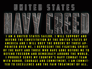 Navy Creed Poster (NCV1)