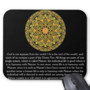 Divine Fire QUOTATION BY Zeno of Elea Mouse Pad
