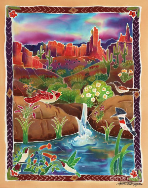 Displaying (19) Gallery Images For Desert Oasis Drawing...