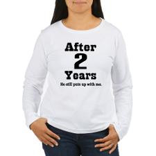 2nd Anniversary Funny Quote Women's Long Sleeve T- for
