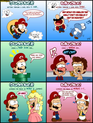 Mario's Good Idea, Bad Idea random