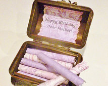 Mother Birthday Scroll Box! Treasur e Chest of 20 sentimental quotes ...