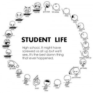 ... , high school, internet, life, procrastinate, sleep, students, time