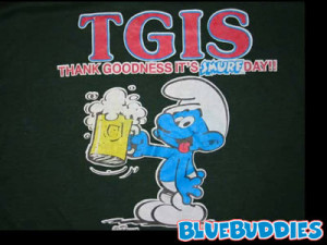 He Smurfs Me, TGIS T-Shirt, Psychedelic Smurf T-Shirt