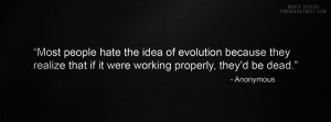 Hate The Idea of Evolution Wallpaper