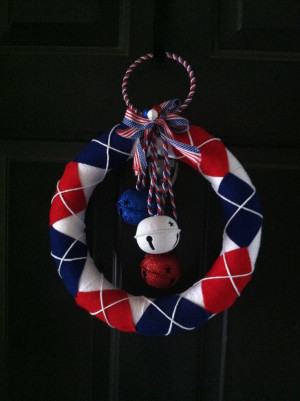 My patriotic wreath! Memorial Day, 4th of July and Labor Day!