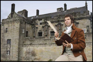 Costumed performer as Robert Burns