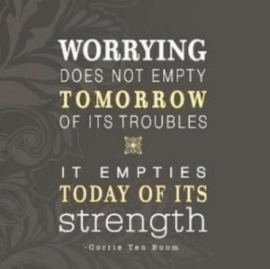 little about worry