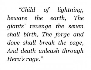 Prophecy in The Lost Hero