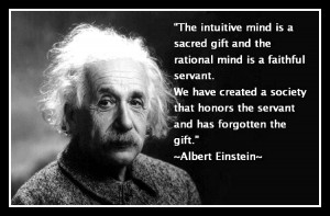 ALBERT EINSTEIN ON THE INTUITIVE MIND