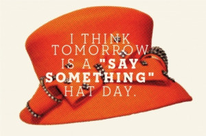 say something hat day