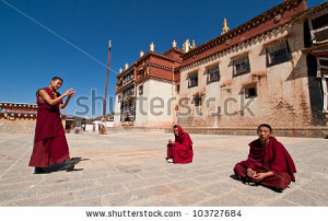 Cartoon Tibet Monk Medium...