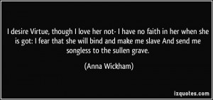 More Anna Wickham Quotes