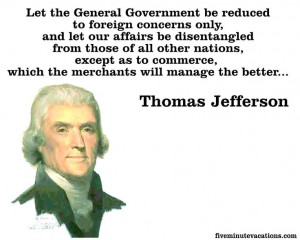 Jefferson on foreign affairs.