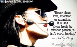 Black Veil Brides—Ashley Purdy Quote