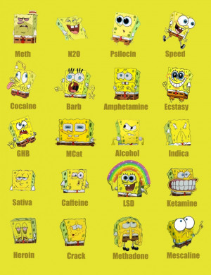 Funny Quotes: Spongebob On Different Drugs Funny Quotes